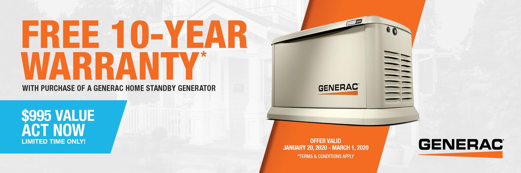 Homestandby Generator Deal | Warranty Offer | Generac Dealer | Kenosha, WI